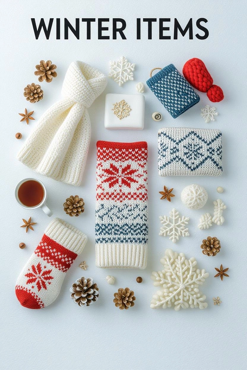 A warm winter beanie hat, essential for keeping warm in the cold.